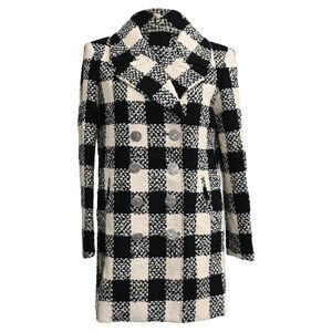Chanel Tweed Checked Double-Breasted Coat in Multicolor Cotton